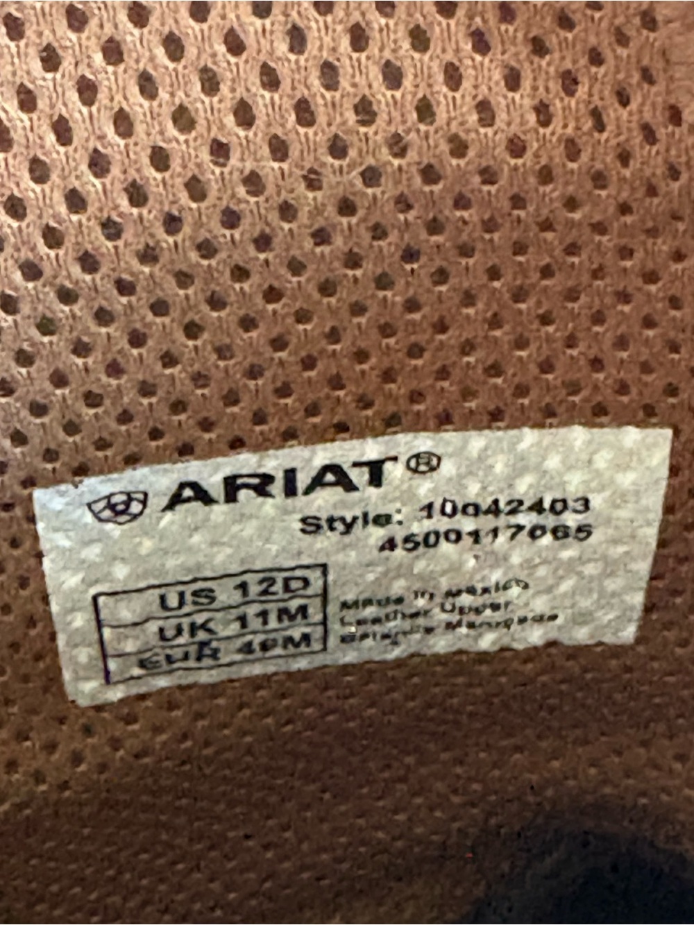 Ariat Brown Leather Western Boots with Teal Embroidered Shaft - Picture 6 of 6